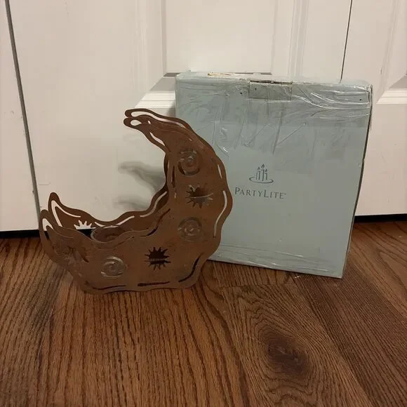 Vintage Partylite SUNESTA Moon Sun Sconce Candle Holder Celestial Whimsy Y2K - Picture 4 of 5